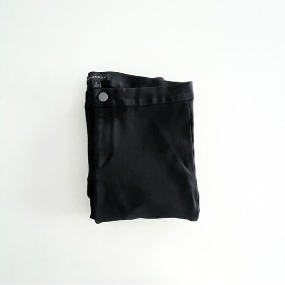 Banana Republic Ponte Legging Black Pants Women's 8 Stretch Zip Up - Picture 15 of 15